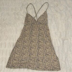 Floral Mini Dress with Spaghetti Straps